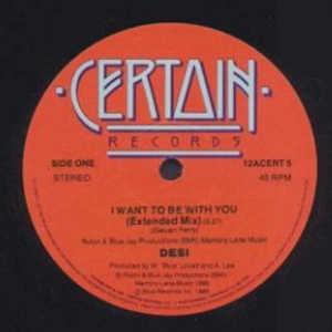 Front Cover Single Desi - I Want To Be With You