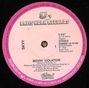 Front Cover Single Skyy - Movin' Violation Front Cover Single Skyy - Movin' Violation