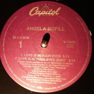 Front Cover Single Angela Bofill - Love Is In Your Eyes