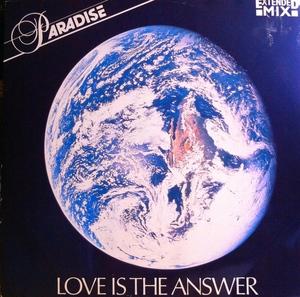 Front Cover Single Paradise - Love Is The Answer