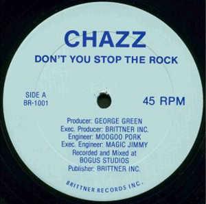 Front Cover Single Chazz - Don't You Stop The Rock
