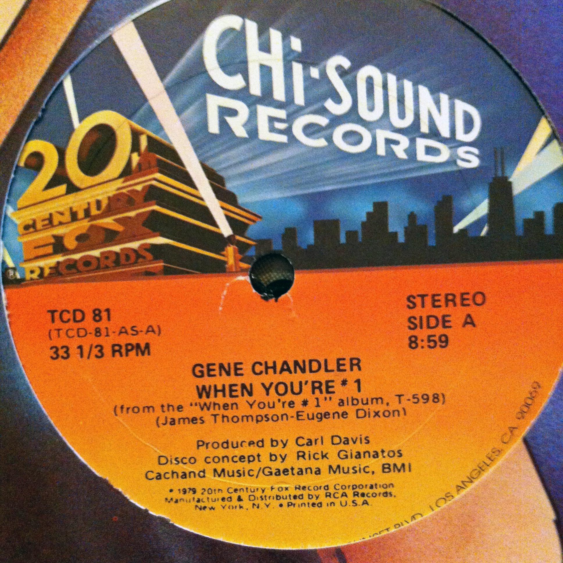 Front Cover Single Gene Chandler - When You're #1