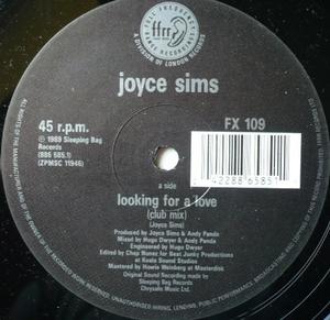 Front Cover Single Joyce Sims - Looking For A Love