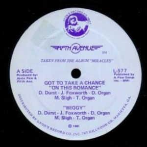 Front Cover Single Fifth Avenue - Got To Take A Chance 