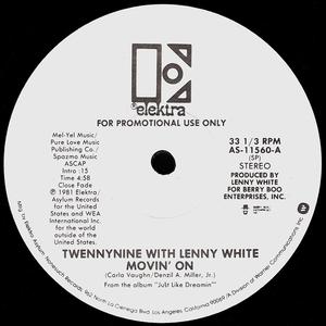 Front Cover Single Twennynine Featuring Lenny White - Movin' On