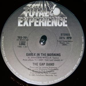 Front Cover Single The Gap Band - Early In The Morning