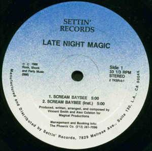 Front Cover Single Late Night Magic - Scream Baybee