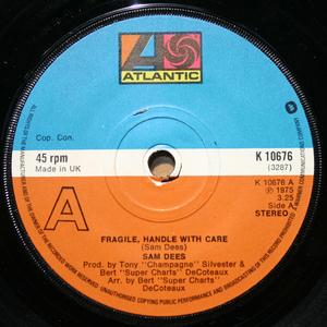 Front Cover Single Sam Dees - Fragile, Handle With Care