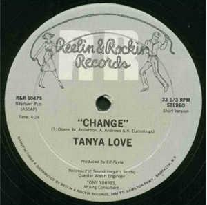 Front Cover Single Tanya Love - Change
