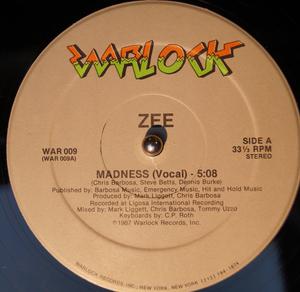 Front Cover Single Zee - Madness