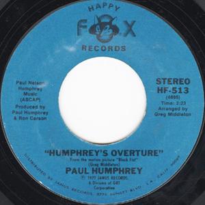 Front Cover Single Paul Humphrey - Humphrey's Overture