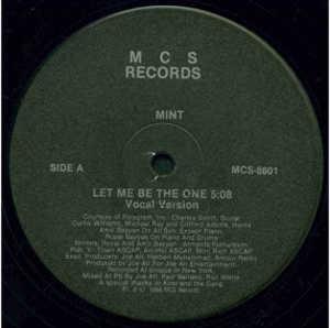 Front Cover Single Mint - Let Me Be The One
