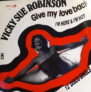 Front Cover Single Vicki Sue Robinson - Give My Love Back