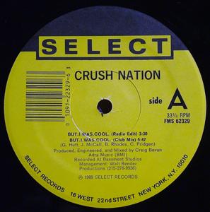 Front Cover Single Crush Nation - But I Was Cool,It's All About Money
