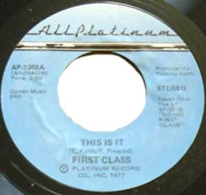 Front Cover Single First Class - This Is It