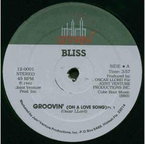 Single Cover Bliss - Groovin' (on A Love Song)