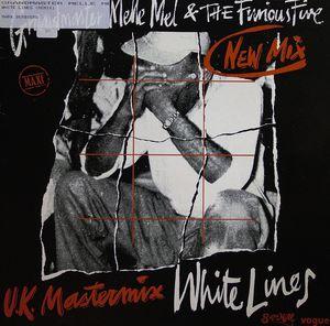 Single Cover Grandmaster - White Lines (uk Mastermix Melle Mel