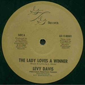 Single Cover Levy - The Lady Loves A Winner Davis