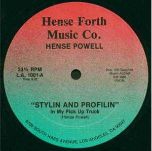 Single Cover Hense - Stylin And Profilin (in My Pick Up Truck) Powell