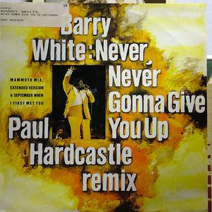 Single Cover Barry - Never Gonna Give You Up (paul Hardcastle Remix) White