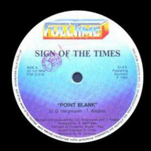 Single Cover Point Blank - Sign Of Times