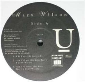 Single Cover Mary - U ( R&b Mix) Wilson