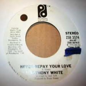 Single Cover Anthony - Never Repay Your Love White