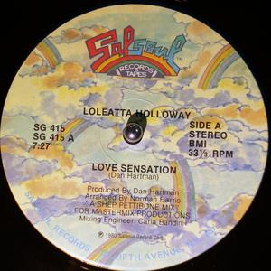 Single Cover Loleatta - Love Sensation Holloway