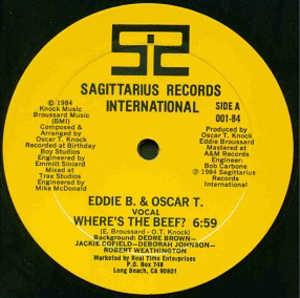 Single Cover Eddie B. & Oscar T. - Where's The Beef?