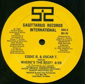 Single Cover Eddie B. & Oscar T. - Where's The Beef?