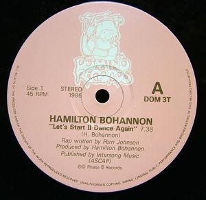 Single Cover Hamilton - Let's Start Ii Dance Again Bohannon