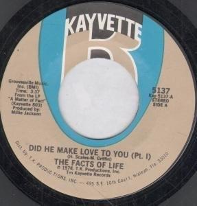 Single Cover Facts Of Life - Did He Make Love To You