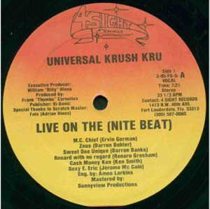 Single Cover Universal Krush Kru - Live On The (nite Beat)