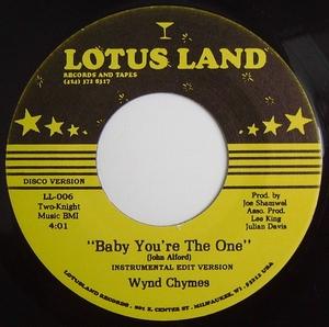 Single Cover Wynd Chymes - Baby You're The One