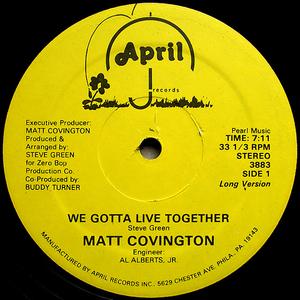 Single Cover Matt - We Gotta Live Together Covington