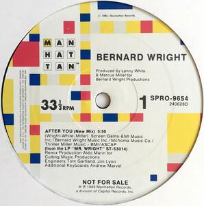 Single Cover Bernard - After You (new Mix) Wright