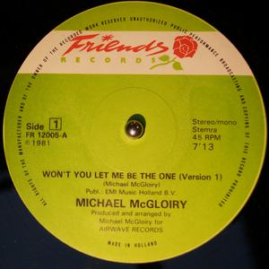 Single Cover Michael - Won't You Let Me Be The One Mcgloiry