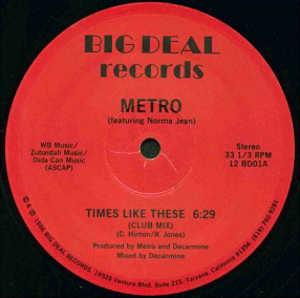 Single Cover Metro - Times Like These (feat. Norma Jean)