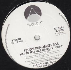 Single Cover Teddy - Never Felt Like Dancin' Pendergrass