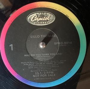Single Cover Lillo - Who Do You Think You Are? Thomas