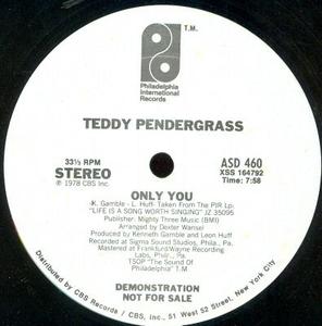 Single Cover Teddy - Only You Pendergrass