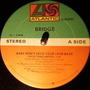 Single Cover Bridge - Baby Don't Hold Your Love Back