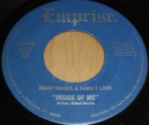 Single Cover Rahni - Inside Of Me Harris