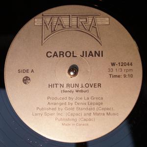 Single Cover Carol - Hit 'n Run Lover Jiani