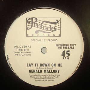 Single Cover Gerald - Lay It Down On Me Mallory