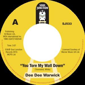 Single Cover Dee Dee - You Tore My Wall Down Warwick