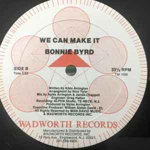 Single Cover Forsale - Bonnie Byrd - We Can Make It (early House)