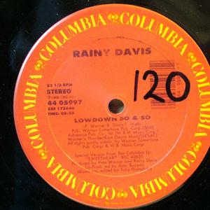 Single Cover Rainy - Lowdown So & So Davis