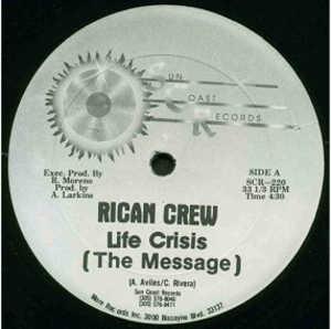 Single Cover Rican Crew - Life Crisis (the Message)