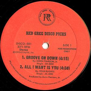 Single Cover Dunn - Red Greg Disco Picks Pearson Jr